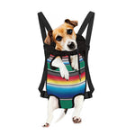 Mexican Striped Blanket Pattern Print Pet Carrier Backpack