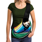 Mexican Striped Blanket Pattern Print Pet Sling Carrier