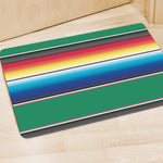 Mexican Striped Blanket Pattern Print Polyester Doormat