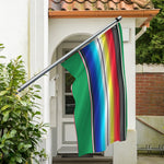 Mexican Striped Blanket Pattern Print Polyester Flag
