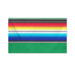 Mexican Striped Blanket Pattern Print Polyester Flag