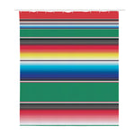 Mexican Striped Blanket Pattern Print Polyester Shower Curtain