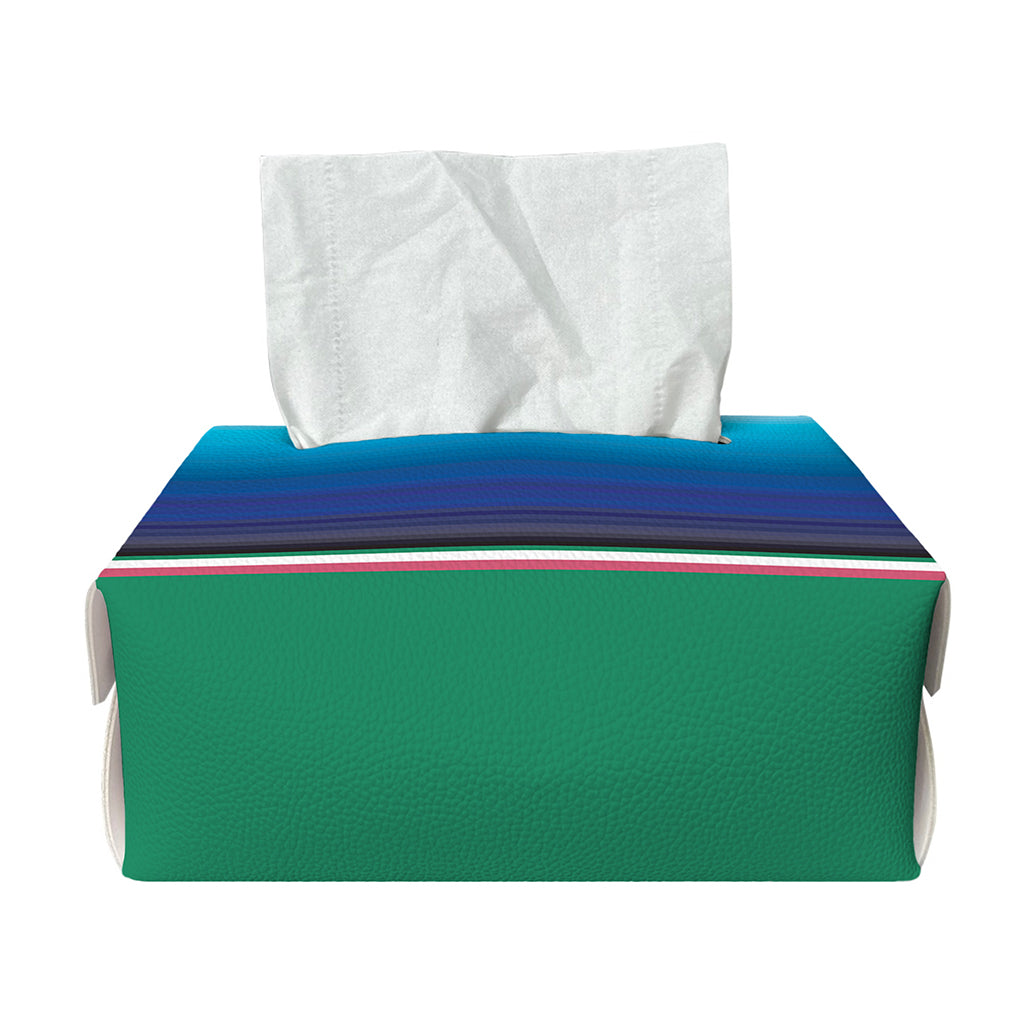 Mexican Striped Blanket Pattern Print Rectangle Tissue Box Cover