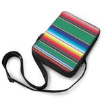 Mexican Striped Blanket Pattern Print Rectangular Crossbody Bag