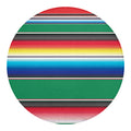 Mexican Striped Blanket Pattern Print Round Blanket