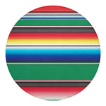 Mexican Striped Blanket Pattern Print Round Blanket