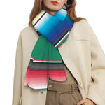 Mexican Striped Blanket Pattern Print Scarf
