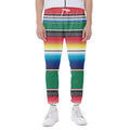 Mexican Striped Blanket Pattern Print Joggers