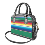 Mexican Striped Blanket Pattern Print Shoulder Handbag