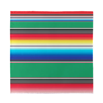 Mexican Striped Blanket Pattern Print Silk Bandana