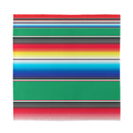 Mexican Striped Blanket Pattern Print Silk Bandana