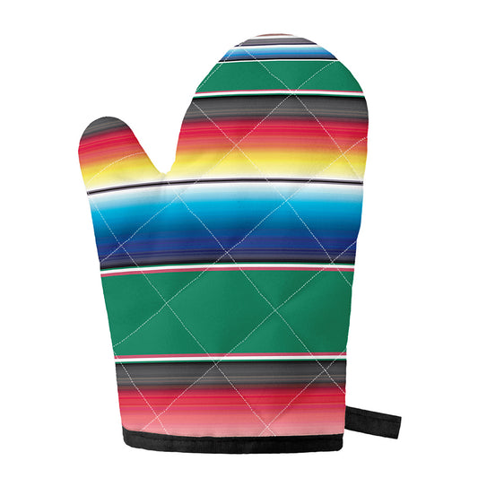 Mexican Striped Blanket Pattern Print Single Oven Mitt