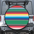 Mexican Striped Blanket Pattern Print Tire Cover