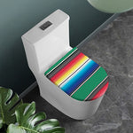 Mexican Striped Blanket Pattern Print Toilet Lid Cover