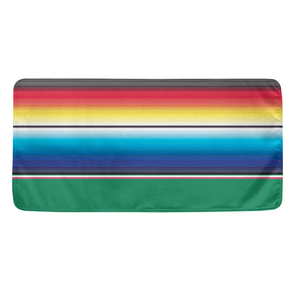Mexican Striped Blanket Pattern Print Towel