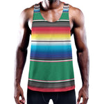 Mexican Striped Blanket Pattern Print Training Tank Top