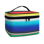 Mexican Striped Blanket Pattern Print Travel Makeup Bag