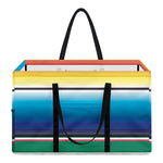 Mexican Striped Blanket Pattern Print Utility Tote Bag