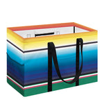 Mexican Striped Blanket Pattern Print Utility Tote Bag