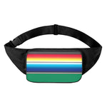 Mexican Striped Blanket Pattern Print Waist Bag