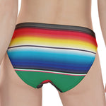 Mexican Striped Blanket Pattern Print Women's Panties