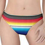 Mexican Striped Blanket Pattern Print Women's Thong