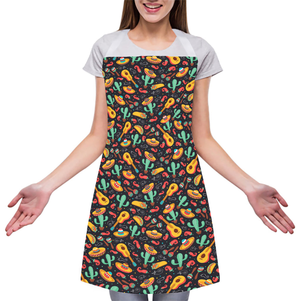 Mexico Cinco de Mayo Pattern Print Adjustable Apron