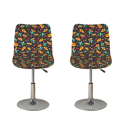 Mexico Cinco de Mayo Pattern Print Bar Stool Covers