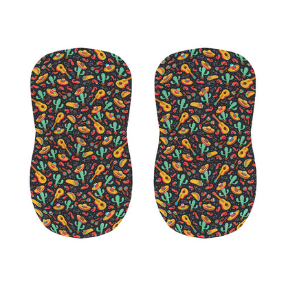Mexico Cinco de Mayo Pattern Print Bar Stool Covers