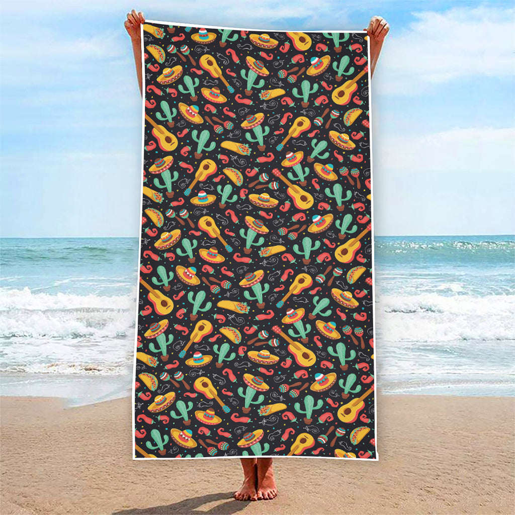 Mexico Cinco de Mayo Pattern Print Beach Towel