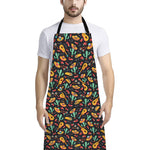 Mexico Cinco de Mayo Pattern Print Bib Apron With Pocket