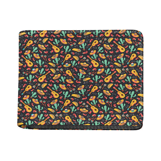 Mexico Cinco de Mayo Pattern Print Bifold Wallet