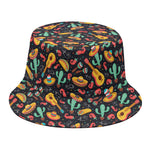 Mexico Cinco de Mayo Pattern Print Bucket Hat