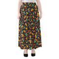 Mexico Cinco de Mayo Pattern Print Chiffon Maxi Skirt