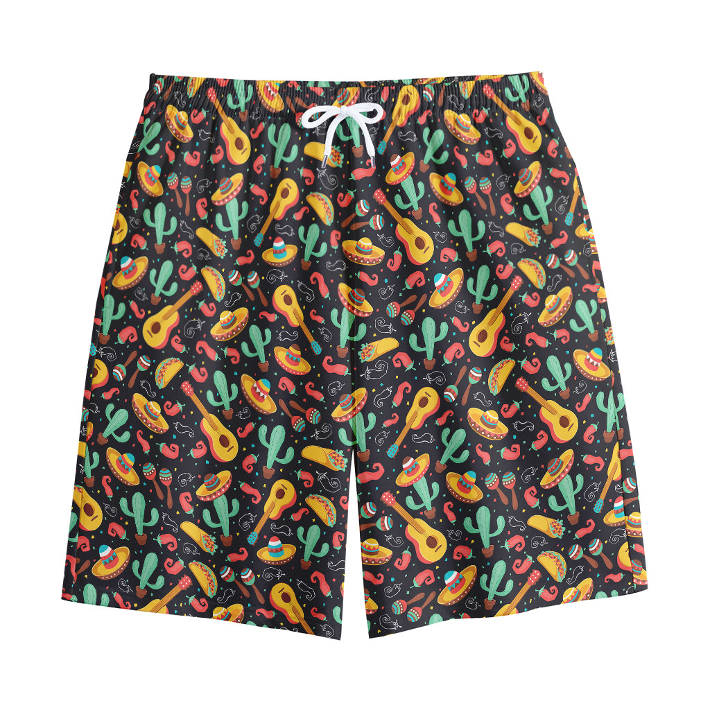 Mexico Cinco de Mayo Pattern Print Cotton Shorts