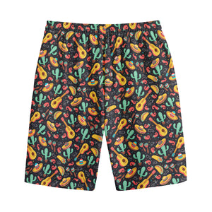 Mexico Cinco de Mayo Pattern Print Cotton Shorts