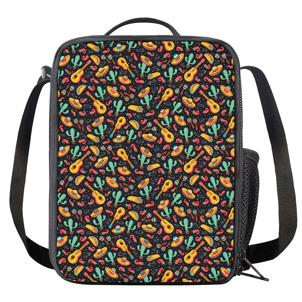 Mexico Cinco de Mayo Pattern Print Crossbody Lunch Bag