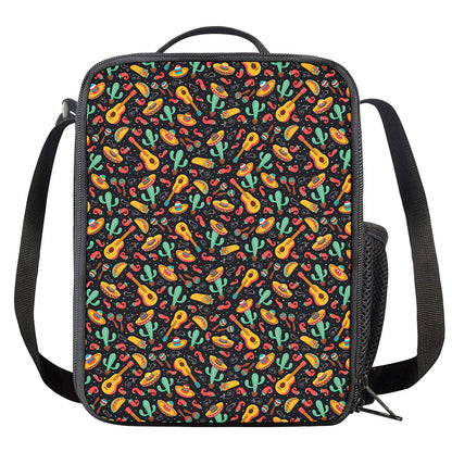 Mexico Cinco de Mayo Pattern Print Crossbody Lunch Bag
