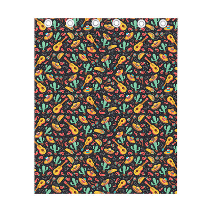 Mexico Cinco de Mayo Pattern Print Curtain