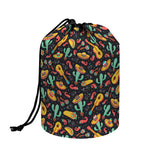 Mexico Cinco de Mayo Pattern Print Drawstring Makeup Bag