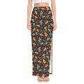 Mexico Cinco de Mayo Pattern Print High Slit Maxi Skirt