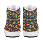 Mexico Cinco de Mayo Pattern Print High Top Leather Sneakers