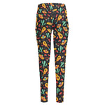 Mexico Cinco de Mayo Pattern Print High-Waisted Pocket Leggings