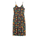 Mexico Cinco de Mayo Pattern Print Jersey Midi Cami Dress