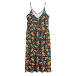 Mexico Cinco de Mayo Pattern Print Jersey Midi Cami Dress