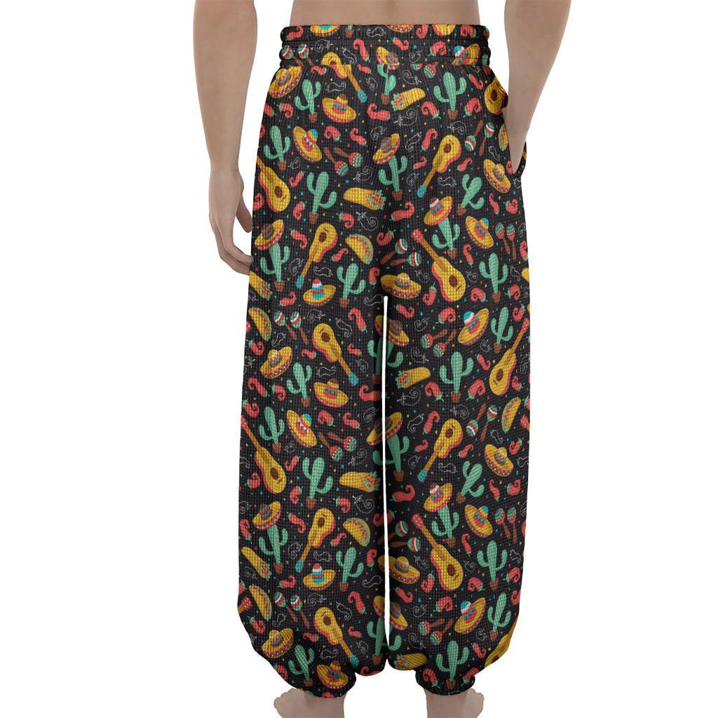 Mexico Cinco de Mayo Pattern Print Lantern Pants