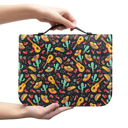 Mexico Cinco de Mayo Pattern Print Leather Bible Cover
