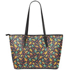 Mexico Cinco de Mayo Pattern Print Leather Tote Bag