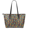 Mexico Cinco de Mayo Pattern Print Leather Tote Bag