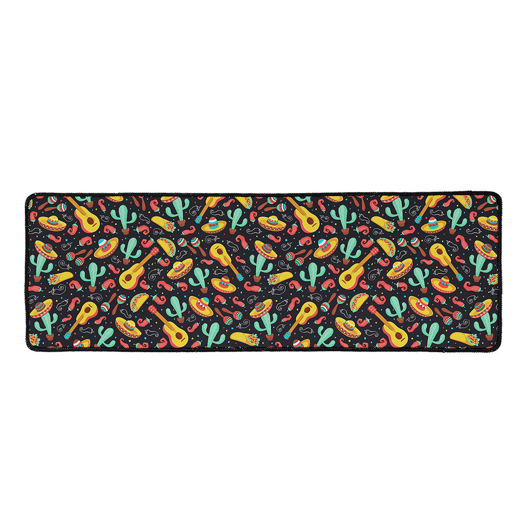 Mexico Cinco de Mayo Pattern Print Long Kitchen Mat